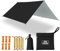 Ligero Toldo Camping Furgoneta Tarp Bushcraft 3X4 Impermeable Refugio de Supervivencia Multifuncional para Viajar Tienda de Campaña Toldo