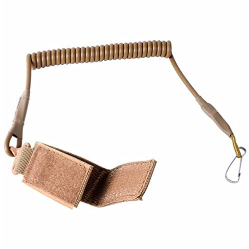 Taktische Single Point Pistole Sling Spring Lanyard Sling Quick Release Gun Strap (TAN)