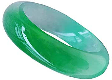 BXSMNH Smaragdring Herren Natur Hetian Jade Premium Ring Grüne Jade Hetian Jaspis Ring Herren und Damen Smaragd Ring mit Zertifikat (Color : Green, Size : 22mm)