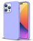 ZUSLAB Real Silicone Case Compatible with Apple iPhone 14 Pro Max Custodia Silicone Nano, Cover Sottile in Gomma Gel Morbida - Viola