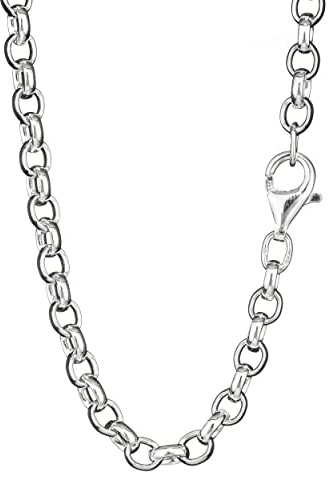 NKlaus 70cm Erbskette 925 Silber elegante Halskette Breite: 4,1mm Collier 24,14g schwer 8242