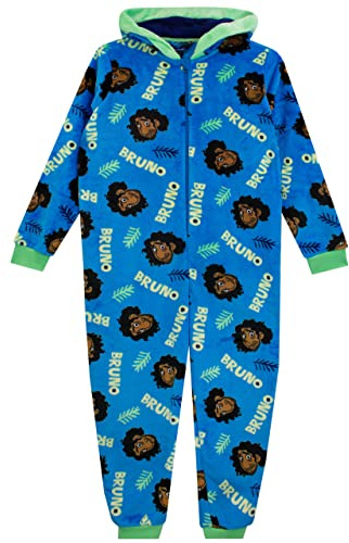 Disney Boys Bruno Encanto Onesie Kids Fleece All In One Nightwear