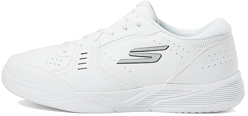 Skechers Herren Viper Court Smash Sneaker, White Synthetic, 44 EU