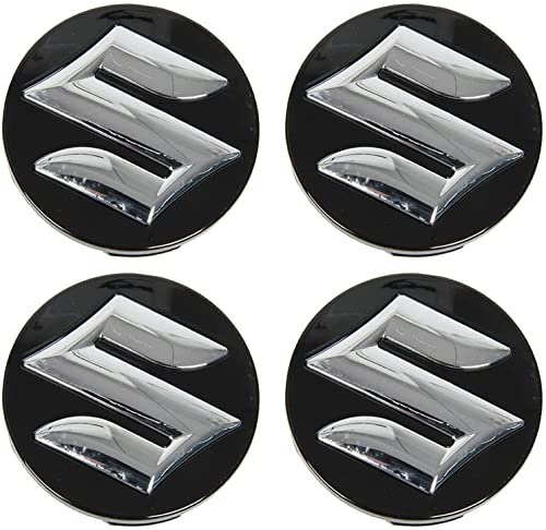 Nemeae Nabendeckel 4 STÜCKE 54mm für Suzuki Swift SX4 S-Cross Ignis Vitara Solio Bandit Swace Car Rad Center Hub Cap Auto Styling Felgen Abdeckung Badge Emblem Aufkleber Radnabenkappen