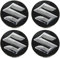 Nemeae Nabendeckel 4 STÜCKE 54mm für Suzuki Swift SX4 S-Cross Ignis Vitara Solio Bandit Swace Car Rad Center Hub Cap Auto Styling Felgen Abdeckung Badge Emblem Aufkleber Radnabenkappen