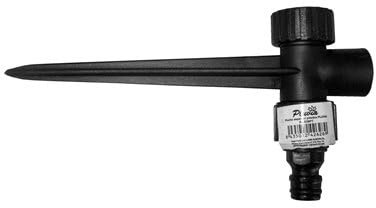 Pluvia pincho aspersor plastico Doble de 1-2 con racord x3bpt