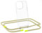 ZhinkArts - Handykette kompatibel mit iPhone 14 Pro - Handyhülle zum Umhängen - Band/Schnur abnehmbar - Necklace - Clear - Neon - Grün