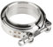 DOCAS 2.35 pouce 59.7mm Kit de Bride de Serrage en V-bande, Bande Bride d'Echappement V-Clamp Tuyau d'Echappement Pince en Acier Inoxydable pour Turbos, universel colliers d'échappement tuyau