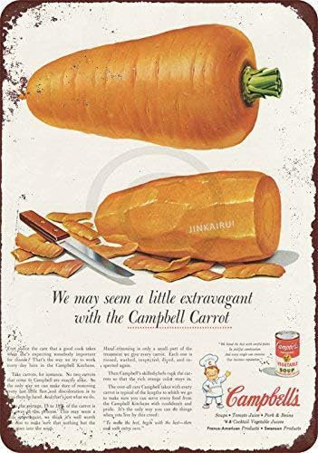 Retro Metall Blechschild Lustige Campbell's Soup Iron Paintingation Schild für Zuhause Höhle Garage Bar Wanddekoration Vintage Metallschild 20,3 x 30,5 cm