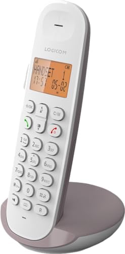 Logicom ILOA 150 Téléphone Fixe sans Fil sans Répondeur - Solo - Téléphones analogiques et dect - Taupe