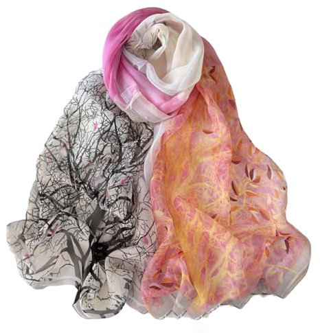 FAIRYGATE Tuch Damen Schals und Tücher Halstuch Damen Schal Tuch Langer und Rechteckiger Schal Tücher Modern und Modisch Hochzeit Stola B7106