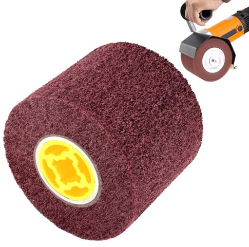 Brosse en nylon : grain 80, brosse de polissage, rouleau de ponçage, manchons de ponçage pour rouleau de ponçage, ponceuse, rouleau de satin, brosse en nylon, embouts de ponçage pour le polissage