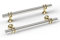 goldenwarm 5 Pack Brushed Satin Nickel Kitchen Cupboard Handles, 128mm Hole Centers Kitchen Cabinet Handles Silver Drawer Pulls