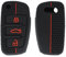 XEBRAD Silicone Car Key Cover Fold Flip Remote Key Case Fob Keyless, for Audi, A1 A3 A4 A5 A6 A7 A8 R8 TT S5 S6 S7 S8 Sq5 Q5 Q7 Rs4 car key shell