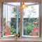 WandSticker4U®- Wiederverwendbare Fensterbilder Sommer selbstklebend TULPEN rot (60x44 cm) I Fensteraufkleber Fenstersticker Blumen Wohnzimmer Schlafzimmer Bad Küche Fensterdekoration