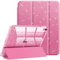 Fintie Funda para iPad 11ª Gen 2025 (A16) de 11 Pulgadas, iPad 10ª Gen de 10.9 Pulgadas (2022) con Soporte para bolígrafo, Funda Brillante antichoque con Cubierta Trasera Transparente,Rosa