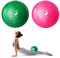 Slim Panda Ballon Pilates Petite,23 cm Anti-Slip Ballon de Gymnastique avec Paille de Gonflage,Soft Yoga Ball Équilibre pour Seniors Thérapie,Fitness,Entraînement à l'équilibre (Vert+Rose Red)