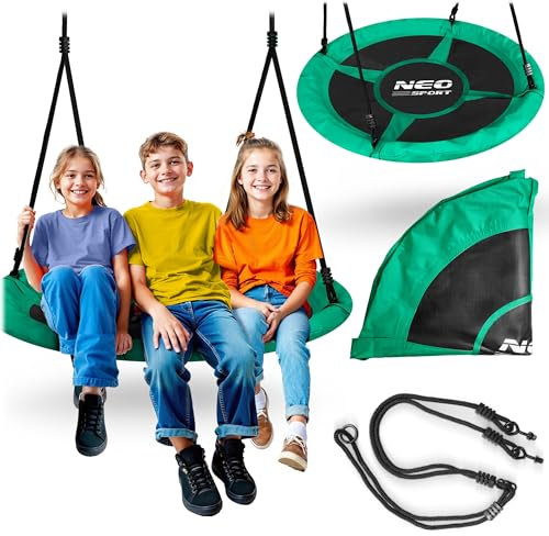 Neo-Sport Schaukel Nestschaukel Outdoor Kinderschaukel 115 cm Tragkraft bis 150 kg Swingo Grün
