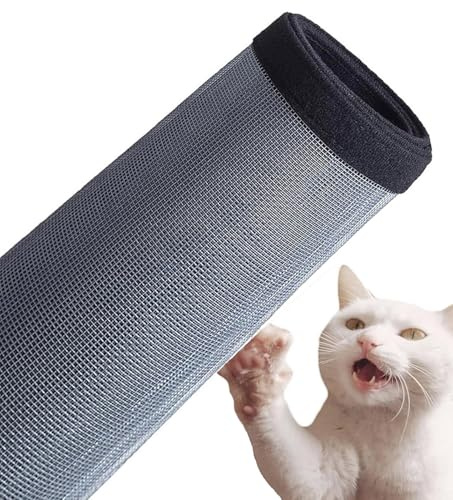 Ping Bu Protezione per Finestre per Gatti, Zanzariera per Balcone, Protezione per Zanzariera a Maglia per la Sicurezza dei Gatti, Zanzariera Antigraffio Anti-Zanzare e Mosche (130x200cm, A)
