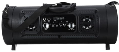 DIYEAH Portátil con Subwoofer Sonido Estéreo de Graves Profundos Inalámbrica y Entrada Auxiliar para Fiestas y Uso Exteriores