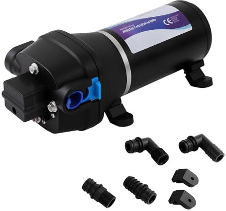 CHIMHOON 40 PSI 12 V, 17 l/min, pompa a membrana, pompa ad alta pressione, pompa ad acqua, pompa ad acqua, pompa stabile per campeggio, roulotte, giardino