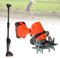 Motozappa Elettrica Da Giardino,Motocoltivatore A Batteria Da 21v,Coltivatore Portatile Per Terreno,235 Giri/Min,Larghezza Di Fresatura Di 10 Cm E Profondità,With1.3mExtension-2batteries