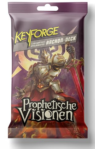 ELZNIR GAMES KeyForge: Prophetische Visionen – Archon Deck, einzigartiges Duell-Kartenspiel von Richard Garfield, für 2 Spieler, 200 Karten, Neue Prophezeiungs-Mechanik, ab 10 Jahren