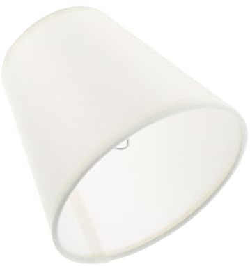 COLLBATH Stoff Lampenschirm aus Baumwollstoff Design für Kronleuchter Steh Tischlampen Cremefarben Leicht Dekorativ für Wohnzimmer Schlafzimmer und Arbeitszimmer