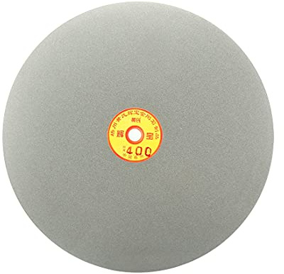 Sourcingmap 250mm 10-inch Grit 400 Diamond Coated Flat Lap Disk Wheel Grinding Sanding Disc