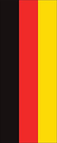 flaggenmeer® Flagge Deutschland 160 g/m² ca. 300 x 120 cm mit Hohlsaum für Ausleger