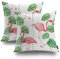 Shrahala Flamingo Decorative Pillow Covers, Colorful Painting Watercolor Pattern with Pink Flamingos Africa Cushion Case Sofa Bedroom Car Throw Pillow Covers Square 16 x 16 inches Pink 03, Set of 2