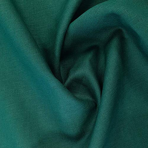 Öko Tex® Leinen Marian - Leinenstoff mit UV Schutz UPF 50+ (Petrol) | Zum Nähen von Bekleidungen und Dekorationen!