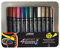 Pébéo Boite Metal 4artist Marker 12 marqueurs 4mm, Plastique, Blanc/Noir/Jaune/Orange/Rouge/Rose/Bleu foncé/Vert foncé/Gris/Or/Argent/Cuivre, 12x4mm, Set Pièces