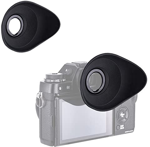 (Twin Pack) PROfezzion Soft Large Eyecup Viewfinder for Fujifilm X-T4 X-T3 X-T2 X-T1 X-H1 GFX100S GFX100 GFX50S Cameras Replaces Fuji EC-XT L, EC-GFX, EC-XT M, EC-XT S and EC-XH W Eyepiece