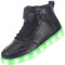 APTESOL Kinder LED Schuhe High-Top Licht Blinkt Sneaker USB Aufladen Shoes für Jungen und Mädchen [Schwarz, EU39]