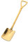 YZDKJ Edelstahl Vintage Spaten Löffel Kreative Küche Haushalt Kaffee Shavel Goldbeschichtete Dessert Kuchen Wassermelone Spade Löffel (Color : Gold)