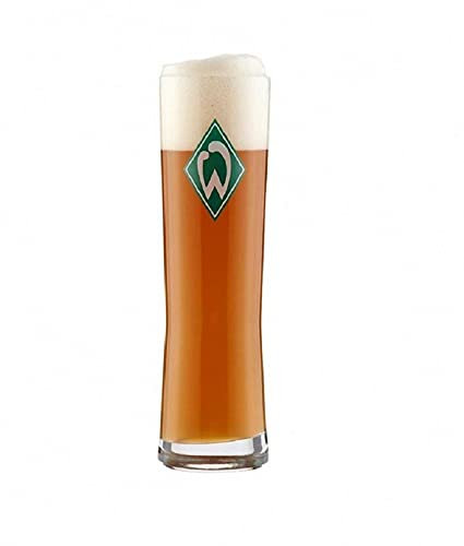 Werder Bremen SV Weizenglas - Raute - Bierglas Glas - Plus Lesezeichen I Love Bremen