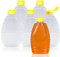 Lot de 6 pots à miel en plastique de 350 ml avec bouchon anti-fuite pour le stockage et la distribution