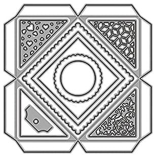 Geschenkbox DIY Stanzschablone, Scrapbooking Prägeschablonen Stanzformen Schablonen Für Scrapbooking