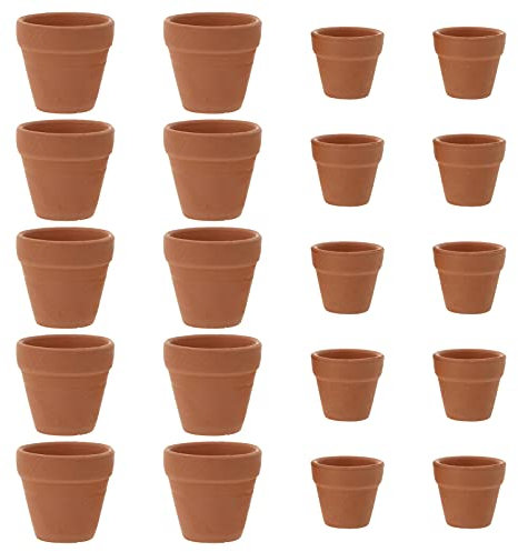 20pcs Small Terracotta Flower Pots Red Pottery Plant Pots Succulent Nursery Pots Clay Ceramic Planter Cactus Flower Cotta Pot for Office