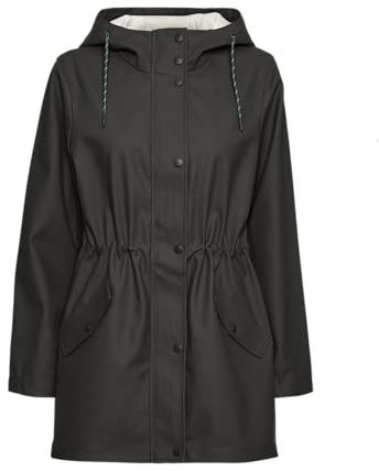 VERO MODA VMMALOU Coated Jacket Noos Blouson de Pluie, Kaki, M Femme