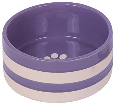 Nobby Keramik Napf Strio, Flieder/Creme, Ø 18,0 x 7,0 cm, 1,25 l, 1 Stück