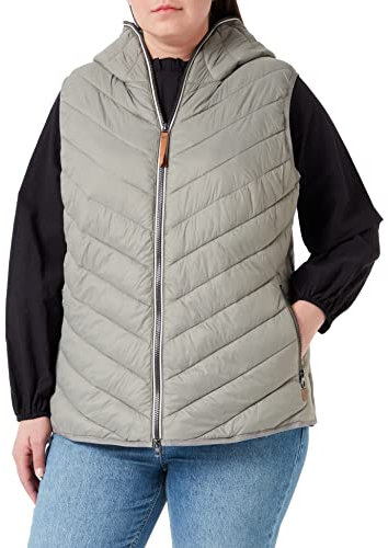 camel active Damen Steppweste aus recyceltem Polyamid Khaki, womenswear-42