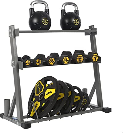 Dumbbell Rack Stand, Weight Plate, Bumper Plate, and Bar Storage, Patented Design, Free Weight Rack, All-In-One Dumbbell Bench,bracket Only