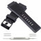 Kevisae 34 mm x 24 mm Gummi-Silikon-Uhrenarmband, kompatibel mit Bell & Ross B&R BR-01 BR-03 92 Diver mit gratis Federsteg-Werkzeug, Bell & Ross Uhrenarmband (Schwarz – Schnalle)
