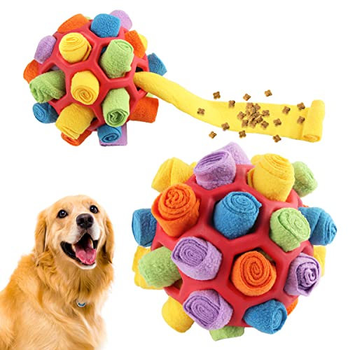 Taozoey Schnüffelball für Hunde, Schnüffelteppich für Hunde, Intelligenzspielzeug für Hunde, Interaktives Hundespielzeug, Futtermatte für Kleine Mittelgroße Hunde