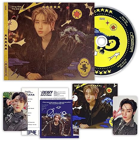 STRAY KIDS - [★★★★★ (5-STAR)] (Digipack Ver. - HAN VER.) Paper Case + Photobook + CD-R + Lyrics Paper + Photocard + Mini Folded Poster + Photocard + 1 Hologram Photocard