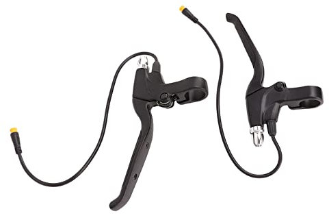 E-Bike Bremshebel,Aluminiumlegierung Linke Bremse Rechte Handbremse,32 Cm Draht 2 Drähte Links & Rechts E-Bike Bremshebel Fahrrad Bremsgriffe Für BAFANG BBSHD BBS01 BBS02 Mittelmotor
