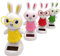 ISAKEN Cartoon Kaninchen Solar Swing Armaturenbrett Dekor Auto Ornament Auto Figur Armaturenbrett Solar Auto Armaturenbrett Dekoration Solar Figur Auto Spielzeug für Tabelle Die Fensterbank Auto