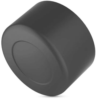 Gteller 4 Stück umweltfreundliche, rutschfeste Silikon-Untersetzer für Flachmann/Becher/Becher/Flasche (75 mm, schwarz)